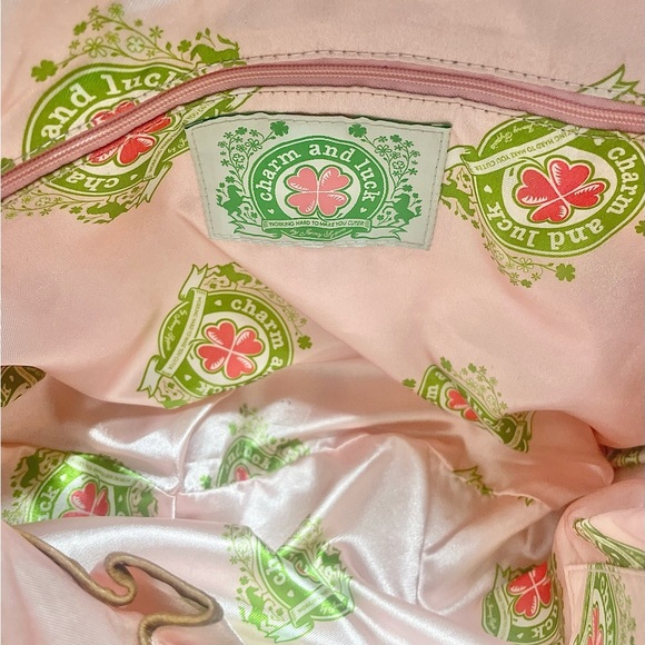 Charm & Luck Brown Textured Leather Embellished Silver & Rhinestone Hobo Bag - Picture 8 of 9